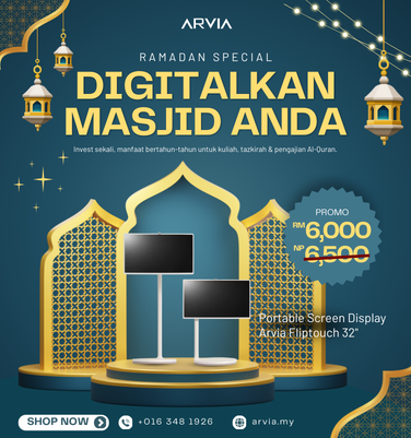 Arvia Professional Audio Visual | Smartboard, Ptz Camera, Mic 8 Banner Ramadan Arviashop Slider Mobile